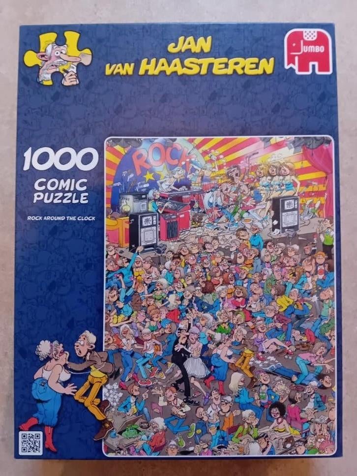 Jan van Haasteren puzzel,  rock around the clock, Ophalen of Verzenden, 500 t/m 1500 stukjes, Zo goed als nieuw