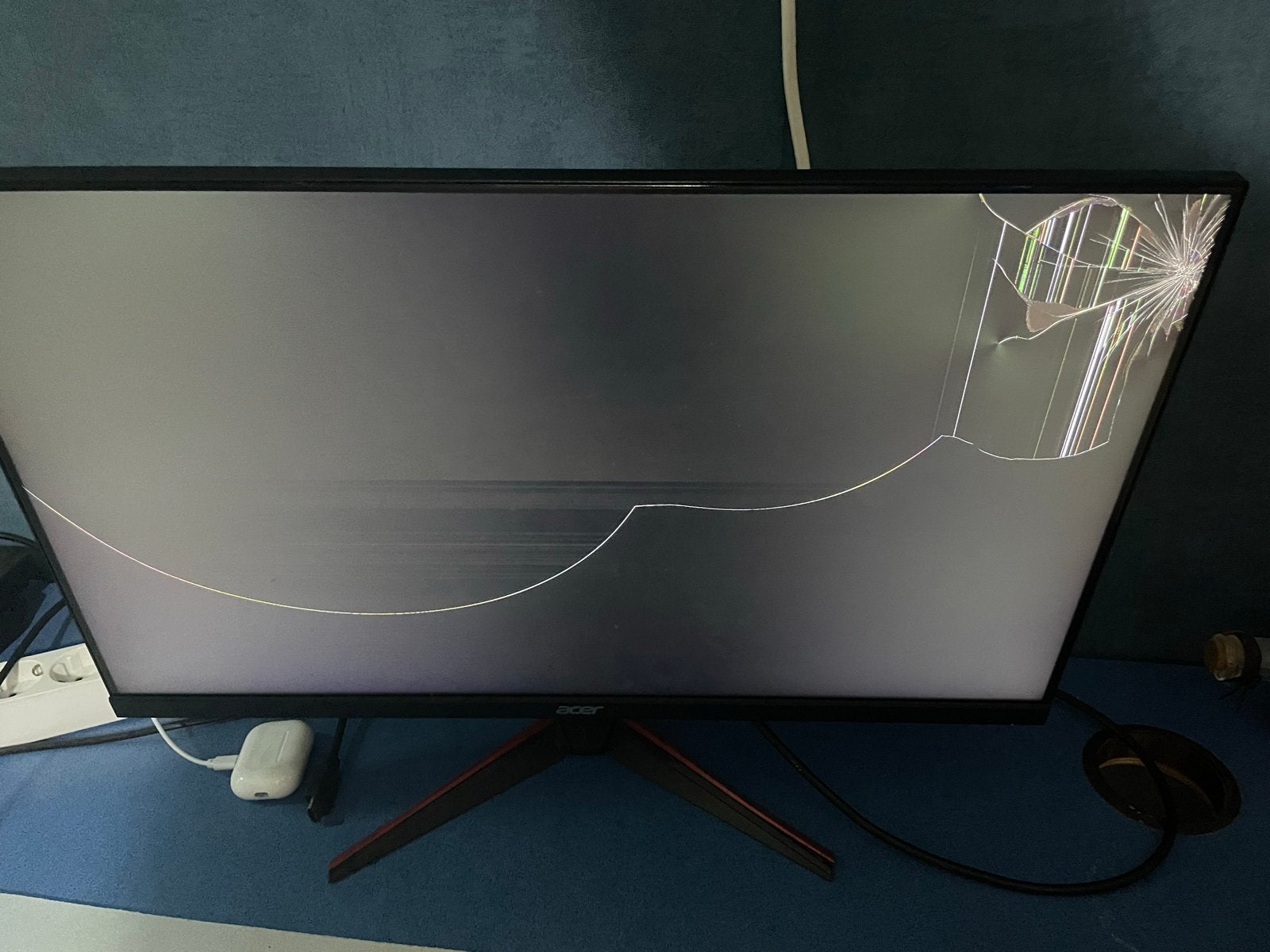Acer Nitro 27 inch monitor - defect voor onderdelen/reparati, Ophalen, Niet werkend