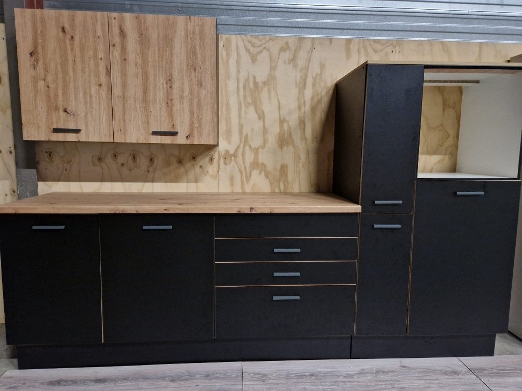 keuken nieuw 280 cm beste deal beste prijs nieuw actie nieuw, Huis en Inrichting, Overige materialen, Zwart, Nieuw, Enkelwandige keuken