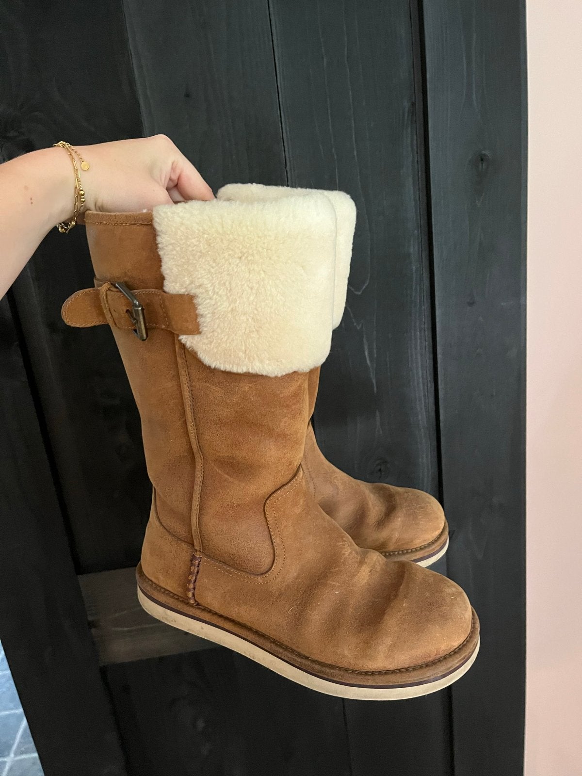 Hoge UGG laarzen, maat 38/39, Verzenden, Gedragen, Bruin, Hoge laarzen