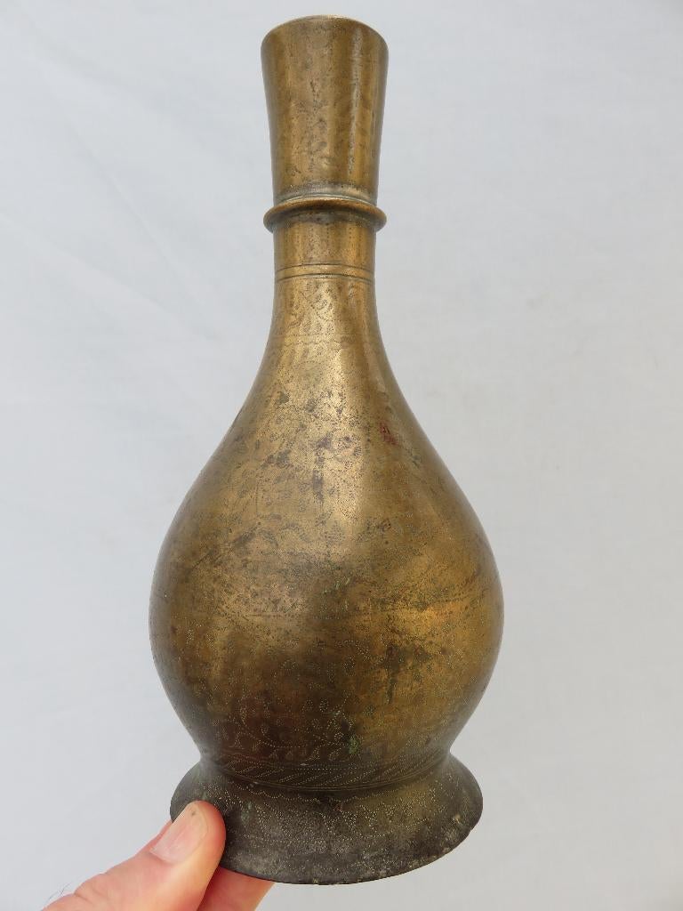 Perzië - bronzen vaas met versieringen - 17e – 18e eeuw, Ophalen of Verzenden, Brons
