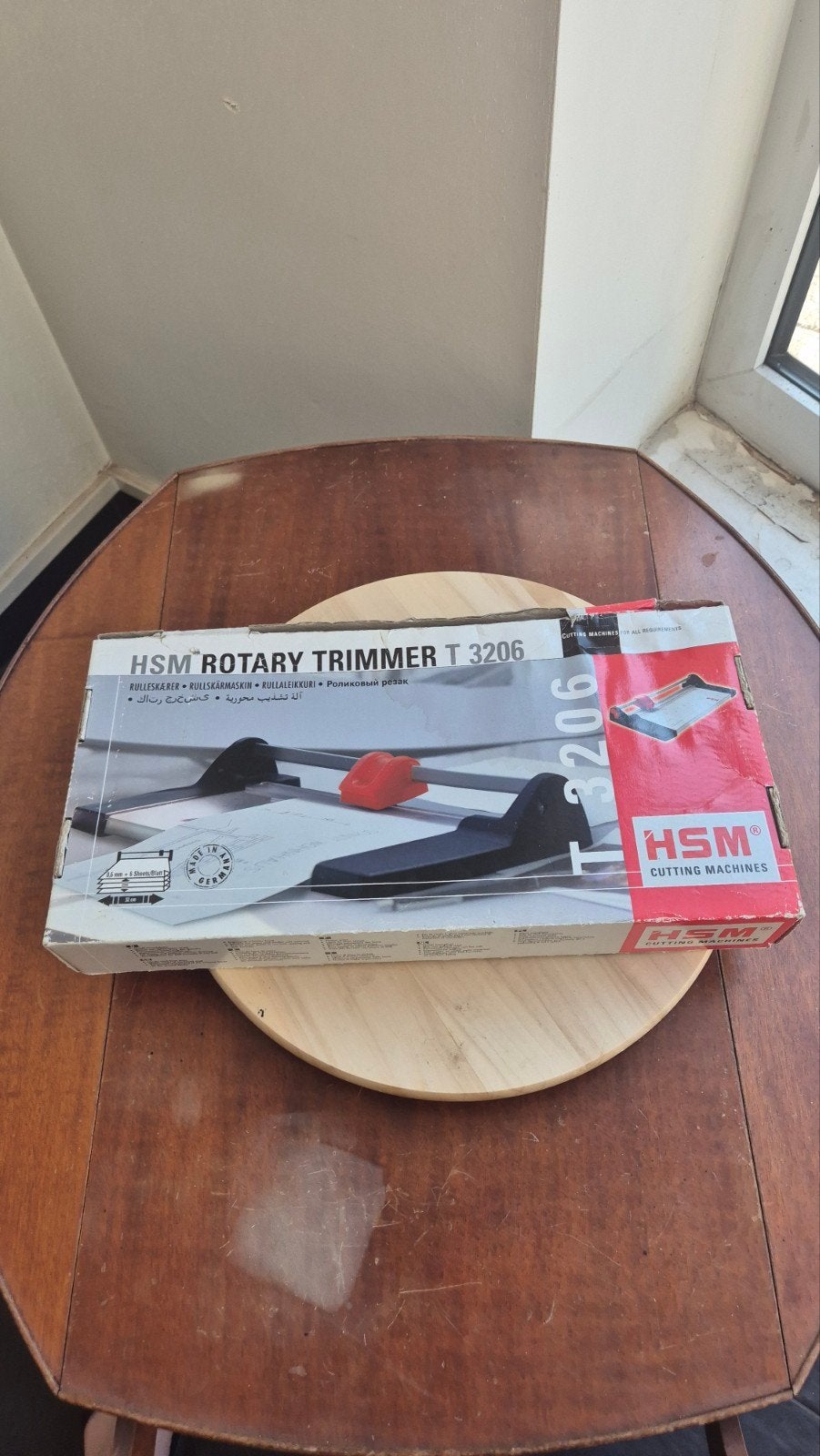 HSM Rotary Trimmer T 3206 - Papiersnijder, Gebruikt, Ophalen of Verzenden, Geschikt voor karton, Kunststof