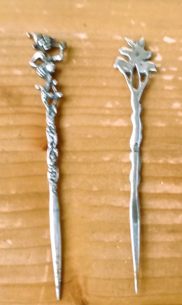 2 Zilveren pijpenwroeters of raggers, Ophalen of Verzenden, Zilver