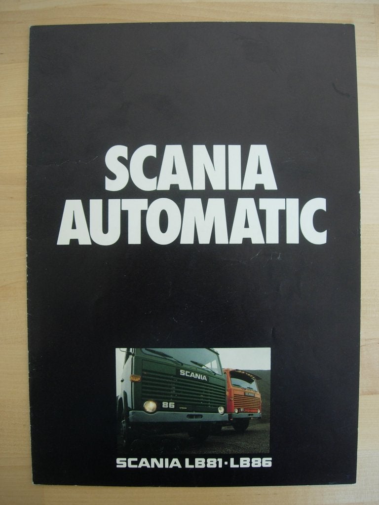 Scania LB81 LB86 LBS86 Automaat Brochure 1980 – LB LBS 81 86, Ophalen of Verzenden, Zo goed als nieuw, Overige merken, Scania