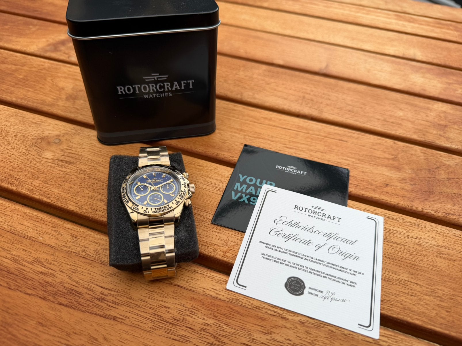NIEUW; Rotorcraft RC1702 herenhorloge, Overige merken, Staal, Polshorloge, Nieuw