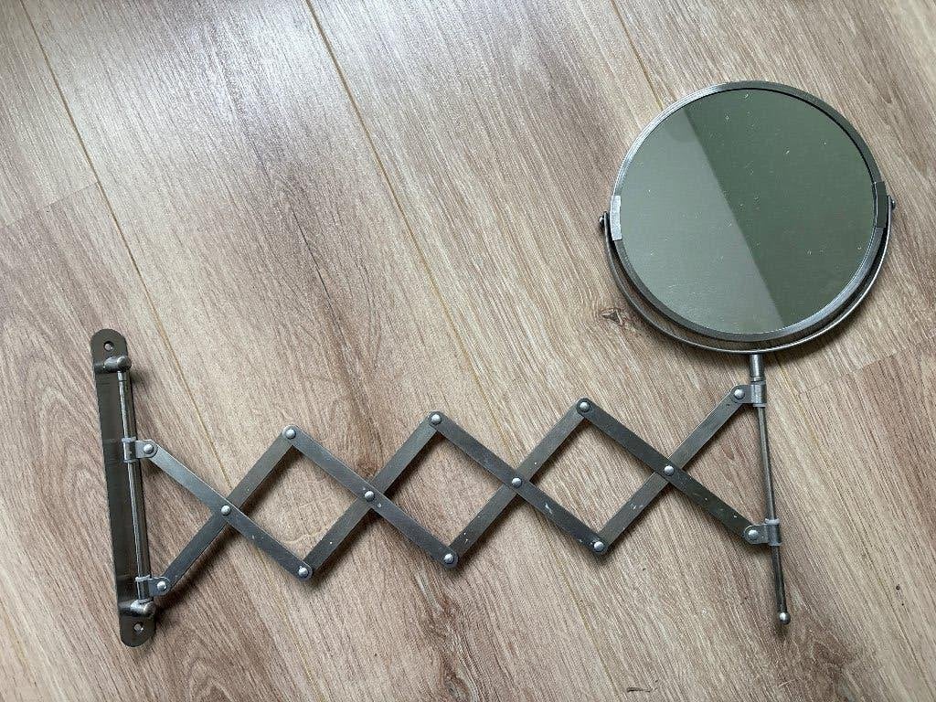 Badkamer spiegel, Ophalen of Verzenden, Gebruikt, Rond, Minder dan 100 cm