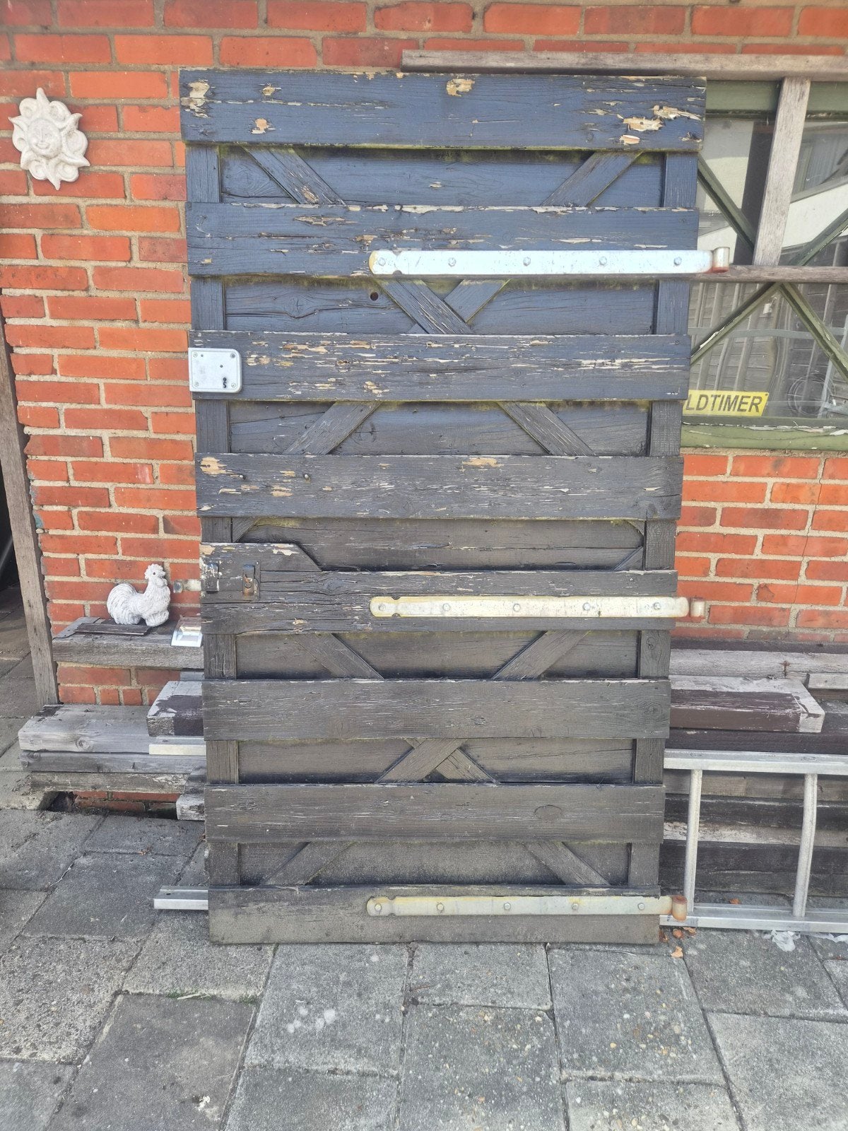 schutting deur, Doe-het-zelf en Verbouw, Deuren en Horren, Ophalen, Gebruikt, 80 tot 100 cm, Overige typen
