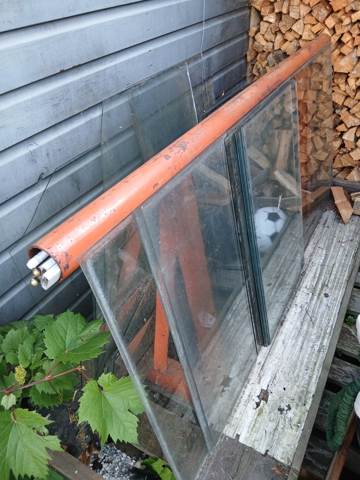 Kas glas / enkel glas, Ophalen, Glas