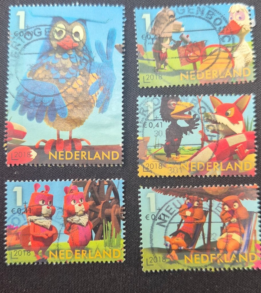 Postzegels Nederland Fabeltjeskrant, Ophalen of Verzenden, Na 1940, Gestempeld