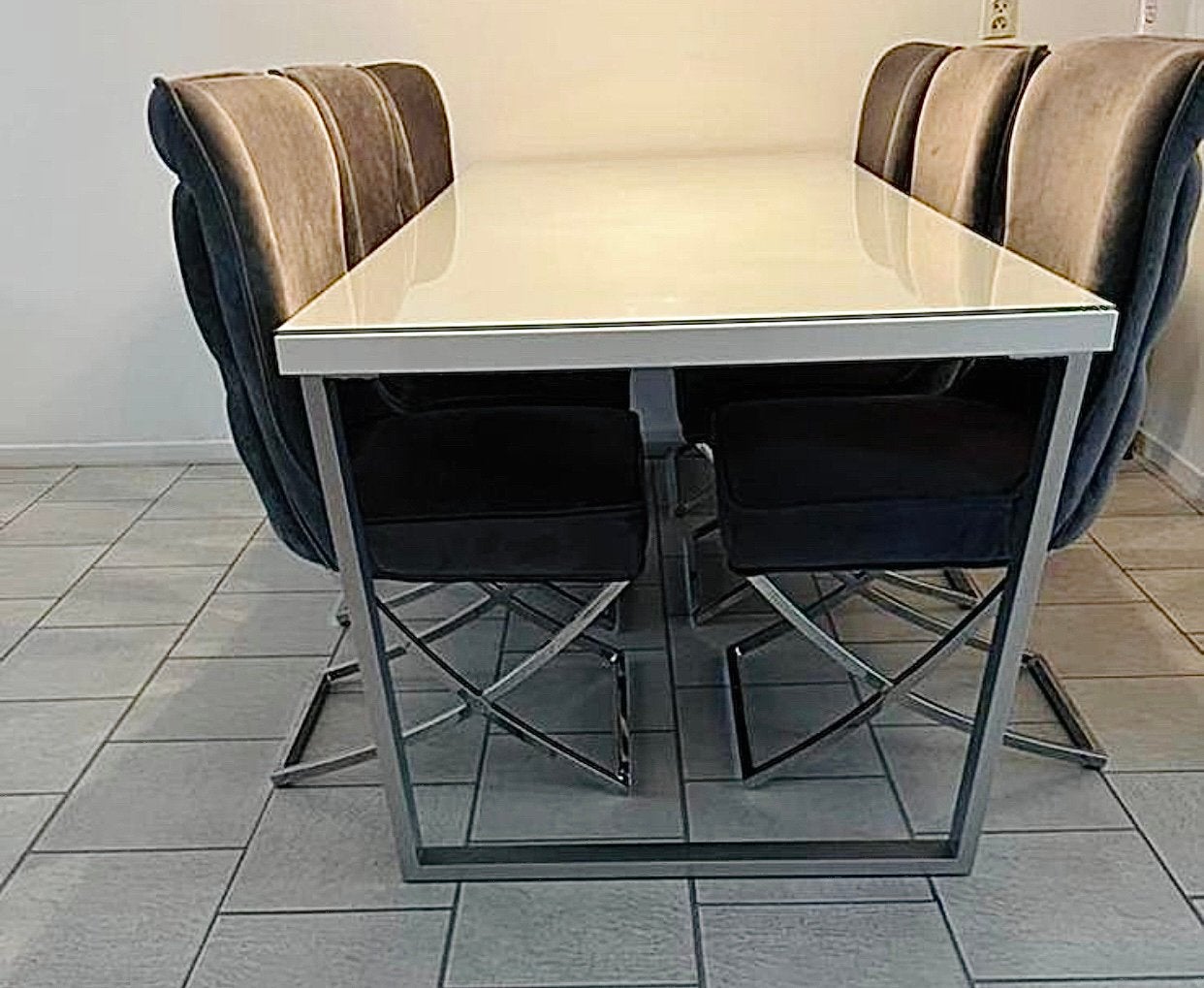 Eettafel: 200 cm lang en 90 cm breed, Ophalen, Zo goed als nieuw