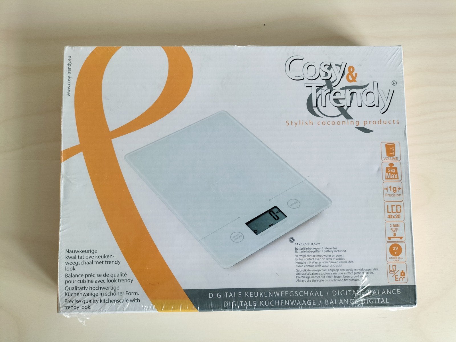 Digitale Keuken Weegschaal. Merk: Cosy&Trendy, Ophalen of Verzenden, Nieuw, Glas, Overige stijlen