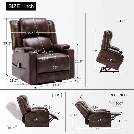 Elektrische Relaxfauteuil – Relaxstoel – Sta Op Stoel, Corvance B.V., Verzenden, Nieuw, Corvancebol@gmail.com