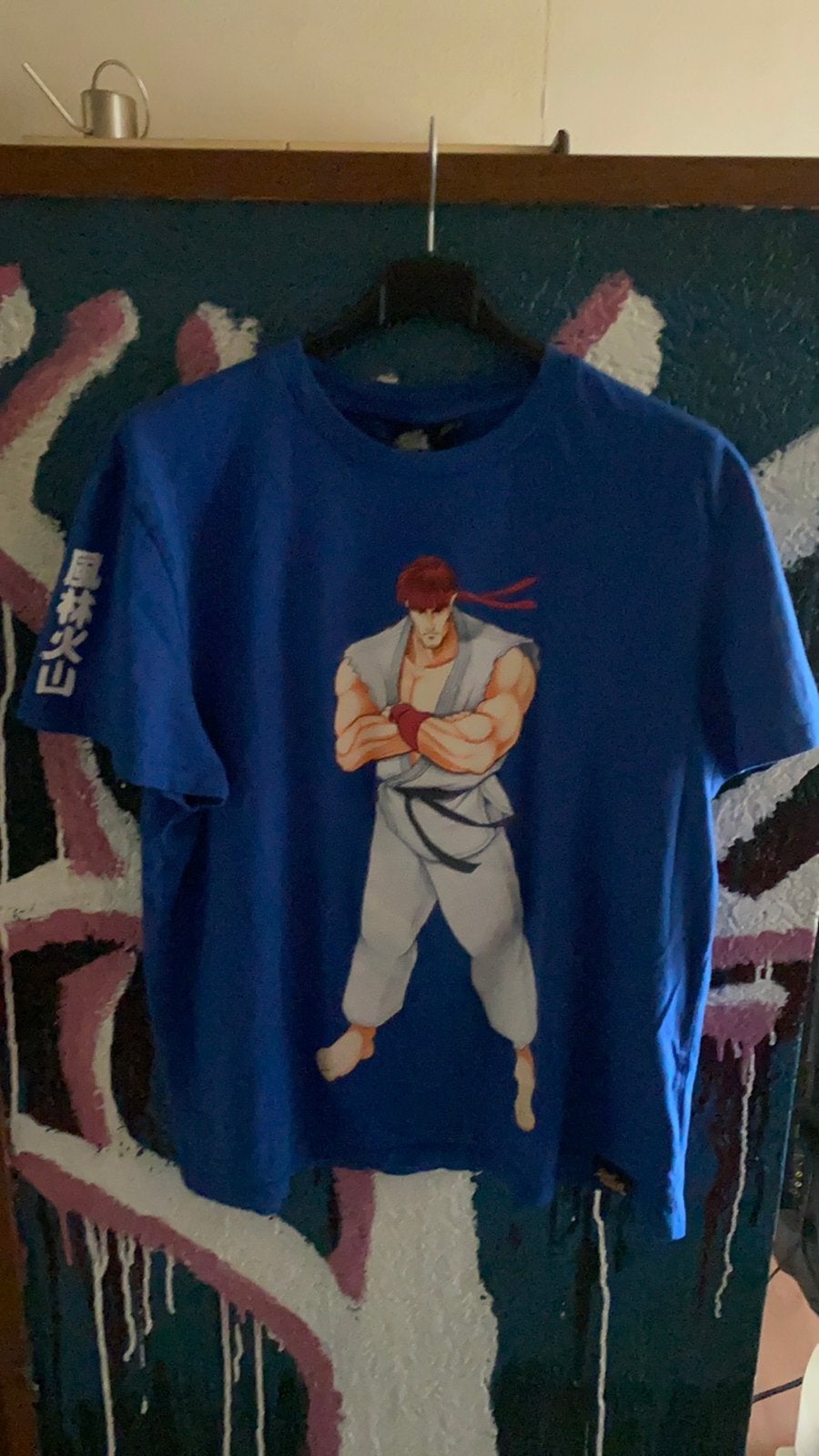 T-Shirts • capcom street fighter • maat L, Ophalen, Gedragen, Maat 52/54 (L), Blauw
