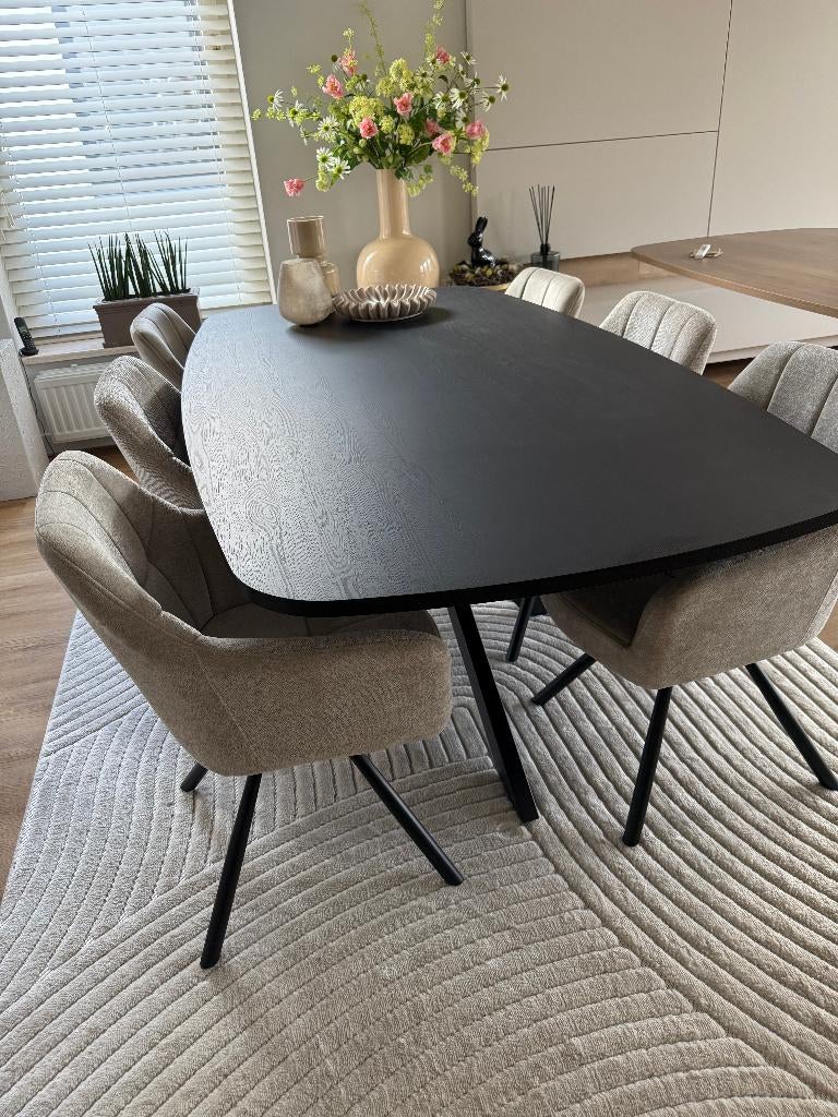 Nieuwe Deens ovale spinpoot eettafel  210x110 of 240x110, 100 tot 150 cm, Ovaal, Ophalen, Overige houtsoorten