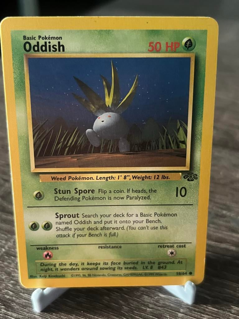 Oddish (58/64) - Jungle - EX/Good, Ophalen of Verzenden, Gebruikt, Losse kaart