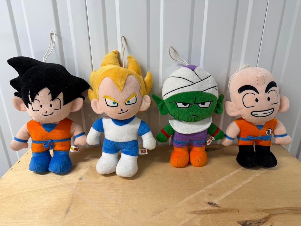 Dragon Ball Z Knuffels - Goku, Vegeta, Piccolo, Krillin, Ophalen of Verzenden, Zo goed als nieuw
