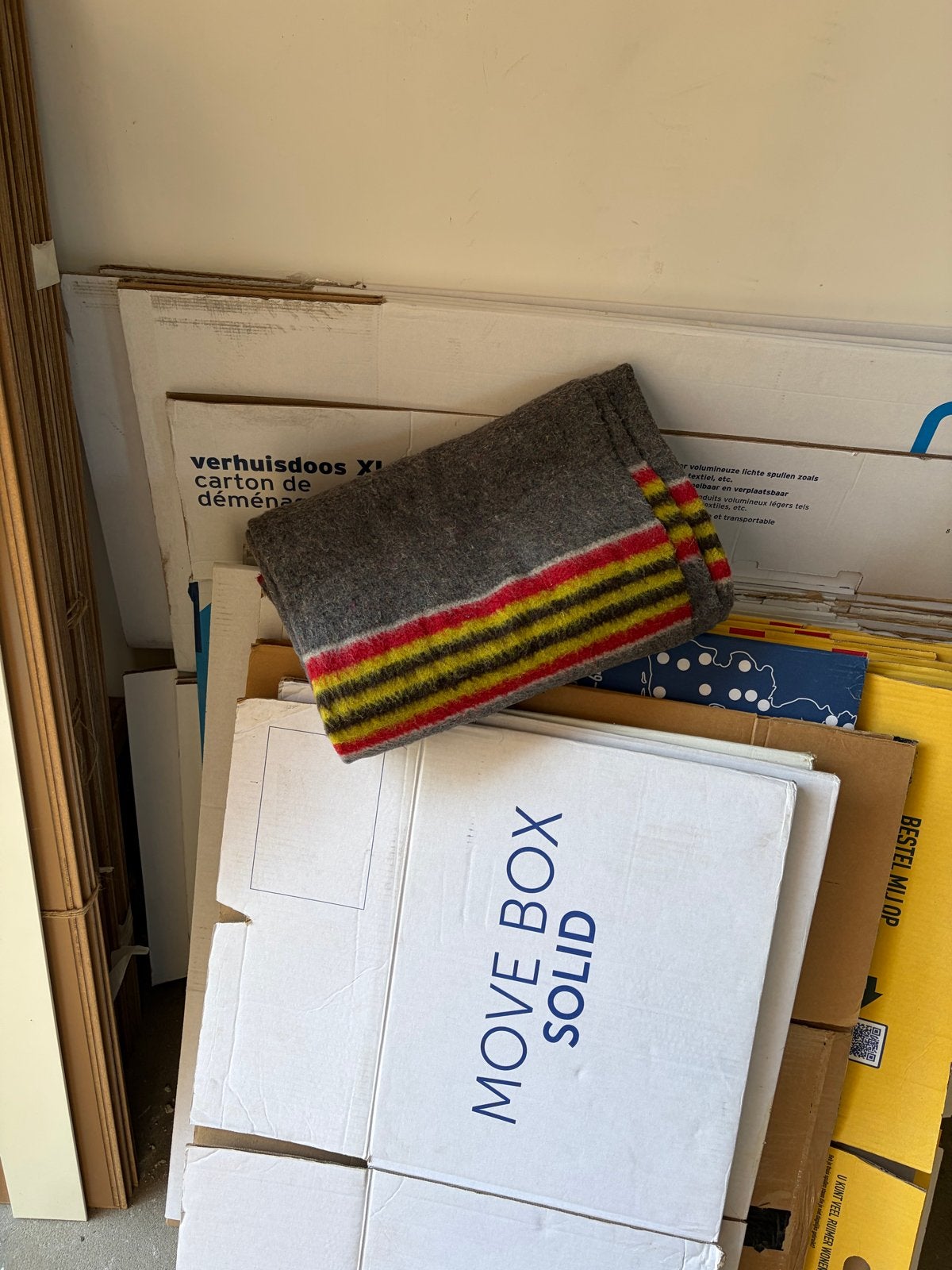 Verhuisdeken - Zware Kwaliteit, Ophalen of Verzenden, Gebruikt, Grijs, Textiel