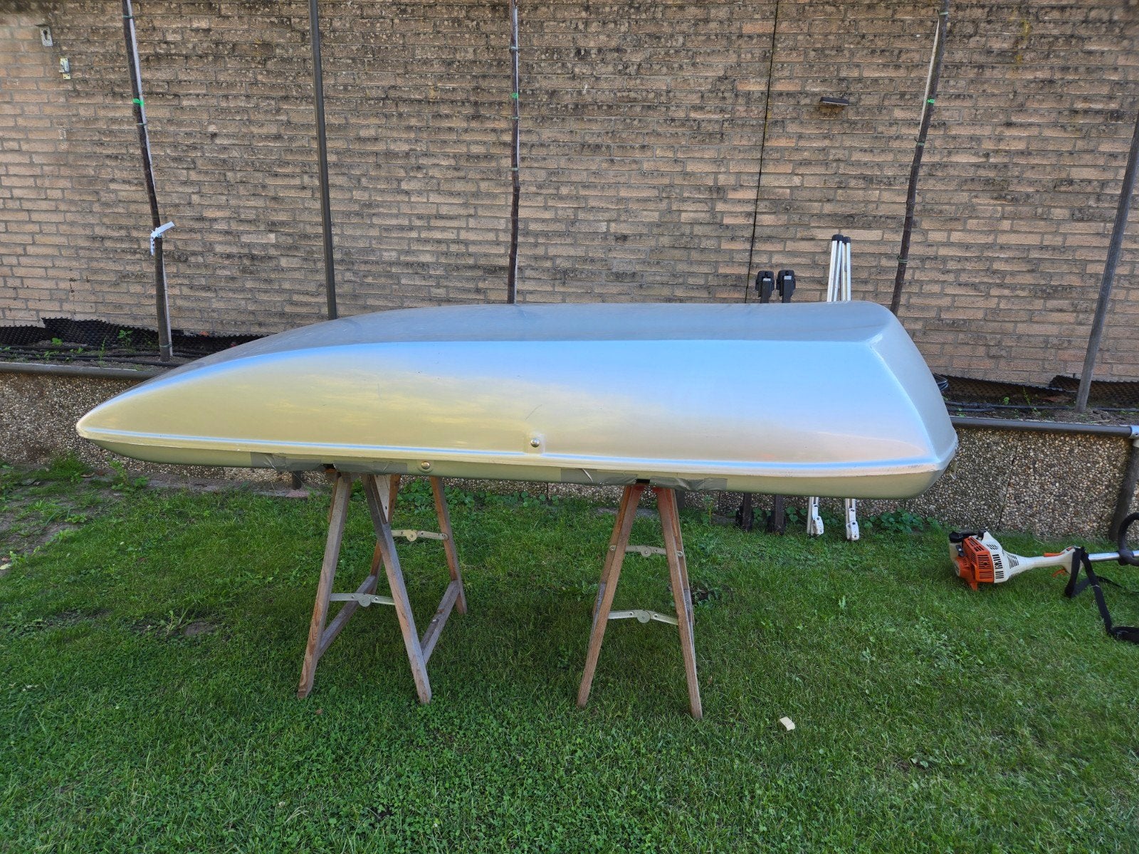 zeer grote dakkoffer 217x97, Ophalen, Gebruikt