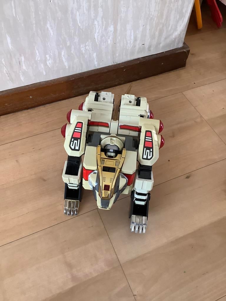 Power ramgers White Tigerzord uit 1994 ,Bandai, Verzamelen, Transformers, G1, Ophalen of Verzenden, Gebruikt