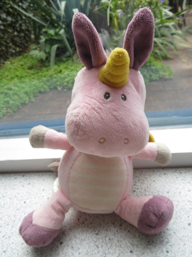 Muziekknuffel Unicorn eenhoorn merk Topomini, Ophalen of Verzenden, Zo goed als nieuw, Eenhoorn, Met geluid