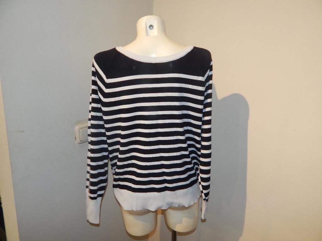 Studio Anneloes trui stretch breisel gestreept zwart wit XL, Verzenden, Maat 46/48 (XL) of groter, Zo goed als nieuw, Overige kleuren