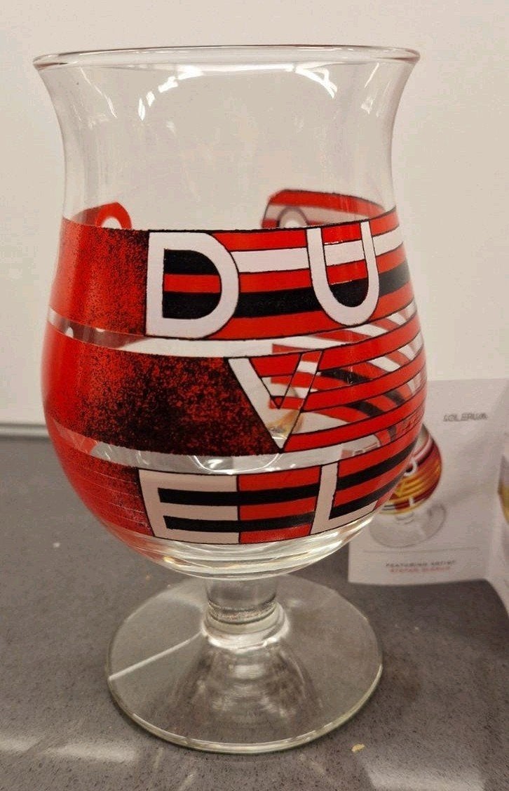 Duvel bierglas Stefan Glerum Ontwerp - Limited Edition, Ophalen of Verzenden