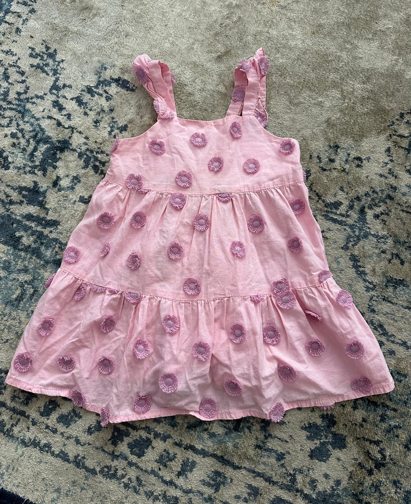 Prachtige roze jurk met bloemen Zara maat 98, Ophalen of Verzenden, Nieuw, Meisje, Jurk of Rok
