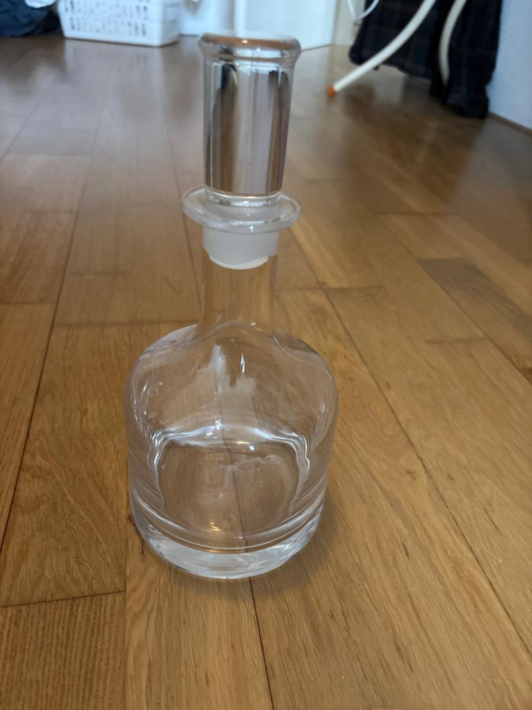 Glazen karaf met stop - Elegant en functioneel wijn karaf, Antiek en Kunst, Ophalen of Verzenden
