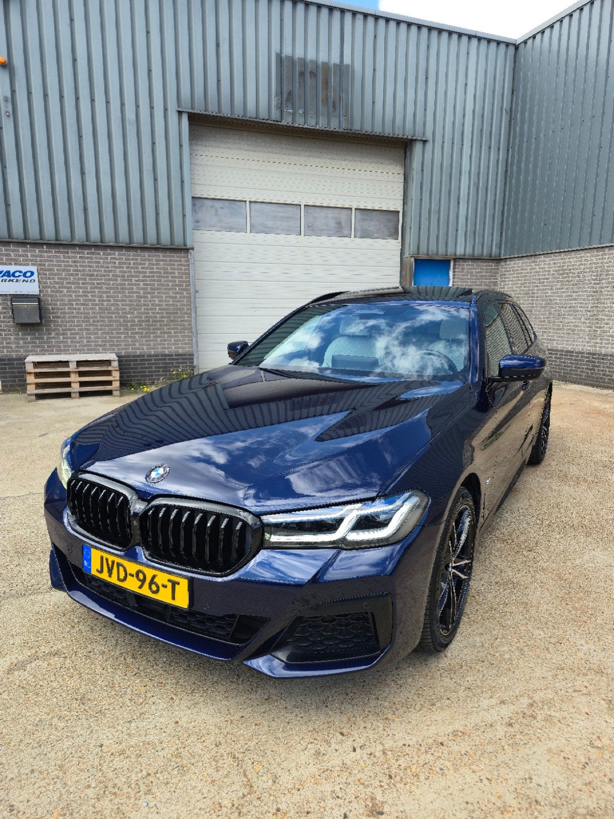 BMW 540i LCI M-Sport Nappa Laser Pano INDIVIDUAL VOL BJ 2021, Auto's, Automaat, Blauw, Leder, Vierwielaandrijving
