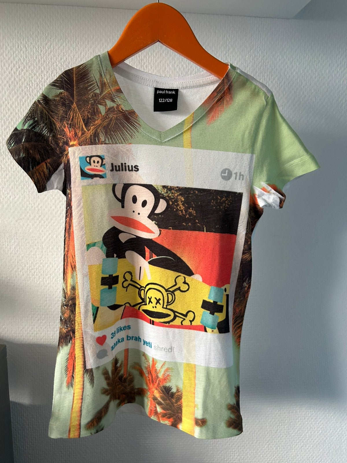 Paul frank - julius T-shirt maat 122 / 128, Kinderen en Baby's, Ophalen of Verzenden, Zo goed als nieuw, Jongen, Shirt of Longsleeve
