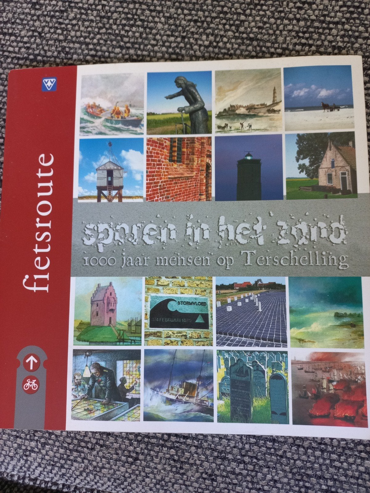 Fietsroute Terschelling: Sporen in het Zand, Fiets- of Wandelgids, Europa, Ophalen of Verzenden, Zo goed als nieuw