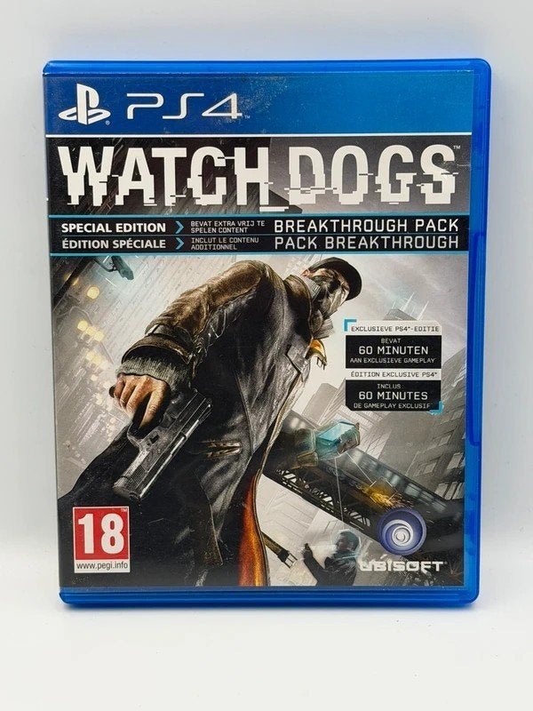 Watch Dogs Special Edition Breakthrough Pack PS4, Avontuur en Actie, 1 speler, Sony, Ophalen of Verzenden