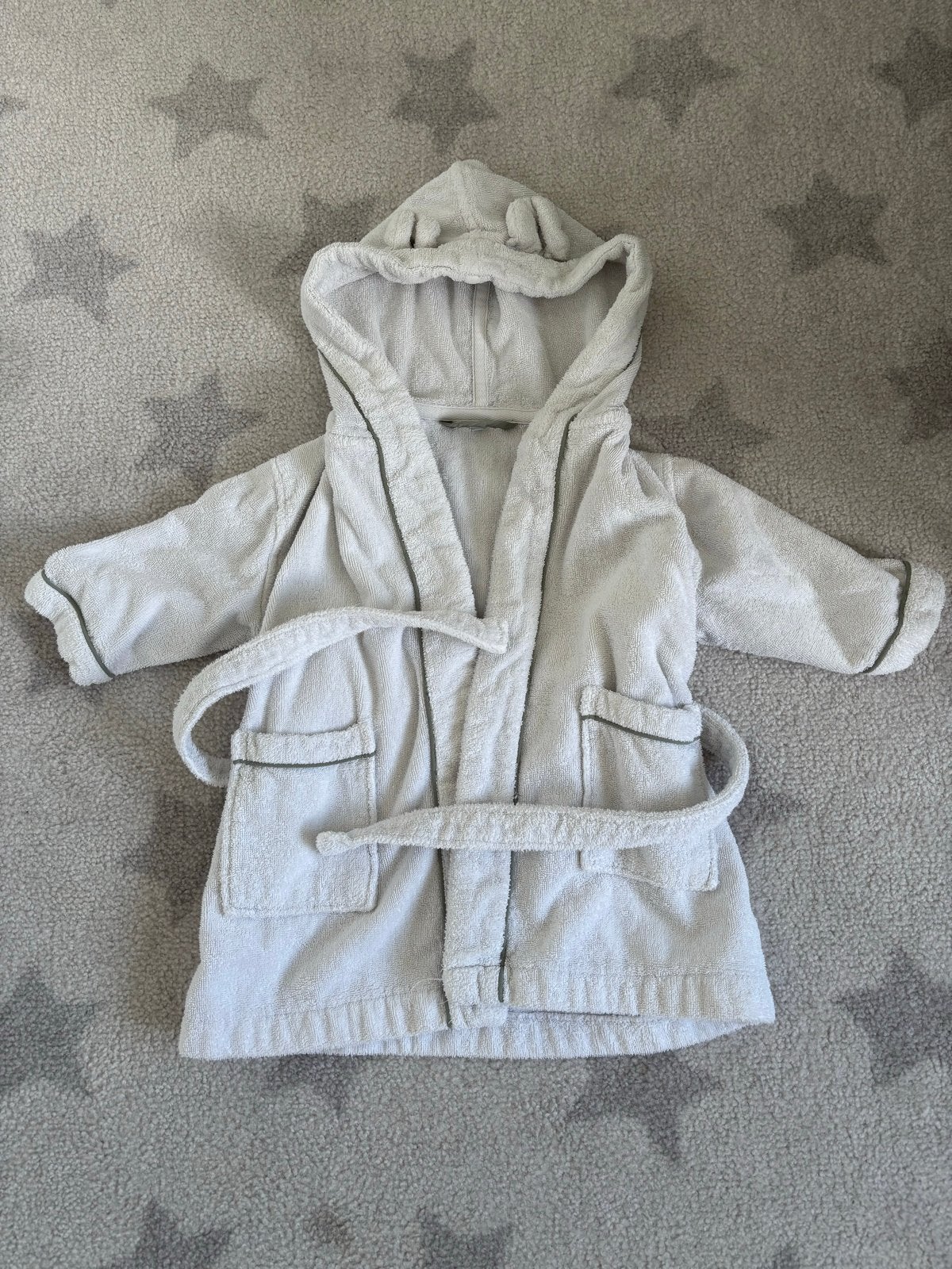 Schattige baby badjas met oortjes - Gebruikt maar goede staa, Ophalen of Verzenden, Gebruikt, Jongetje of Meisje