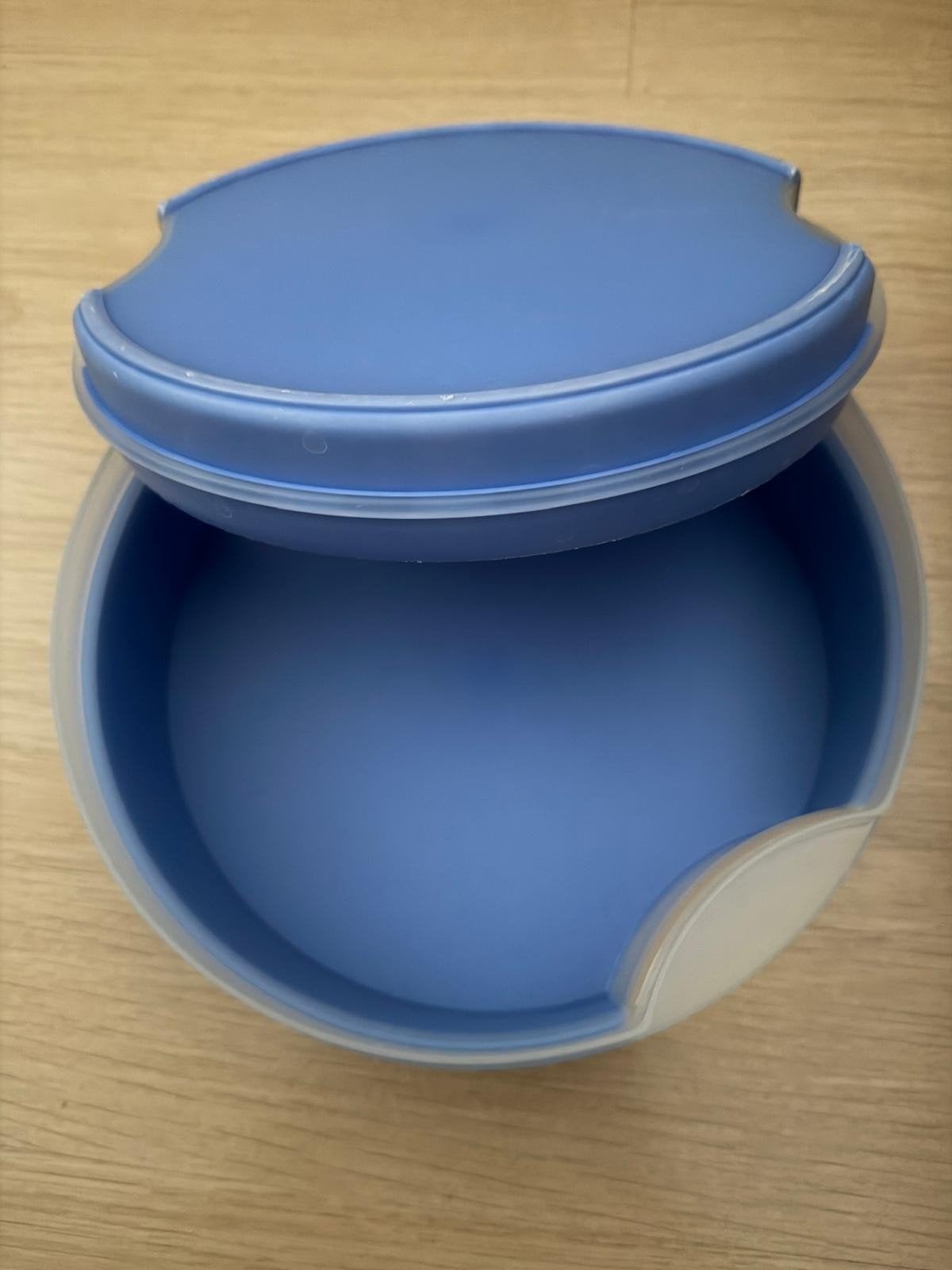 Tupperware koekdoos met deksel - Blauw, Ophalen of Verzenden, Gebruikt, Blauw