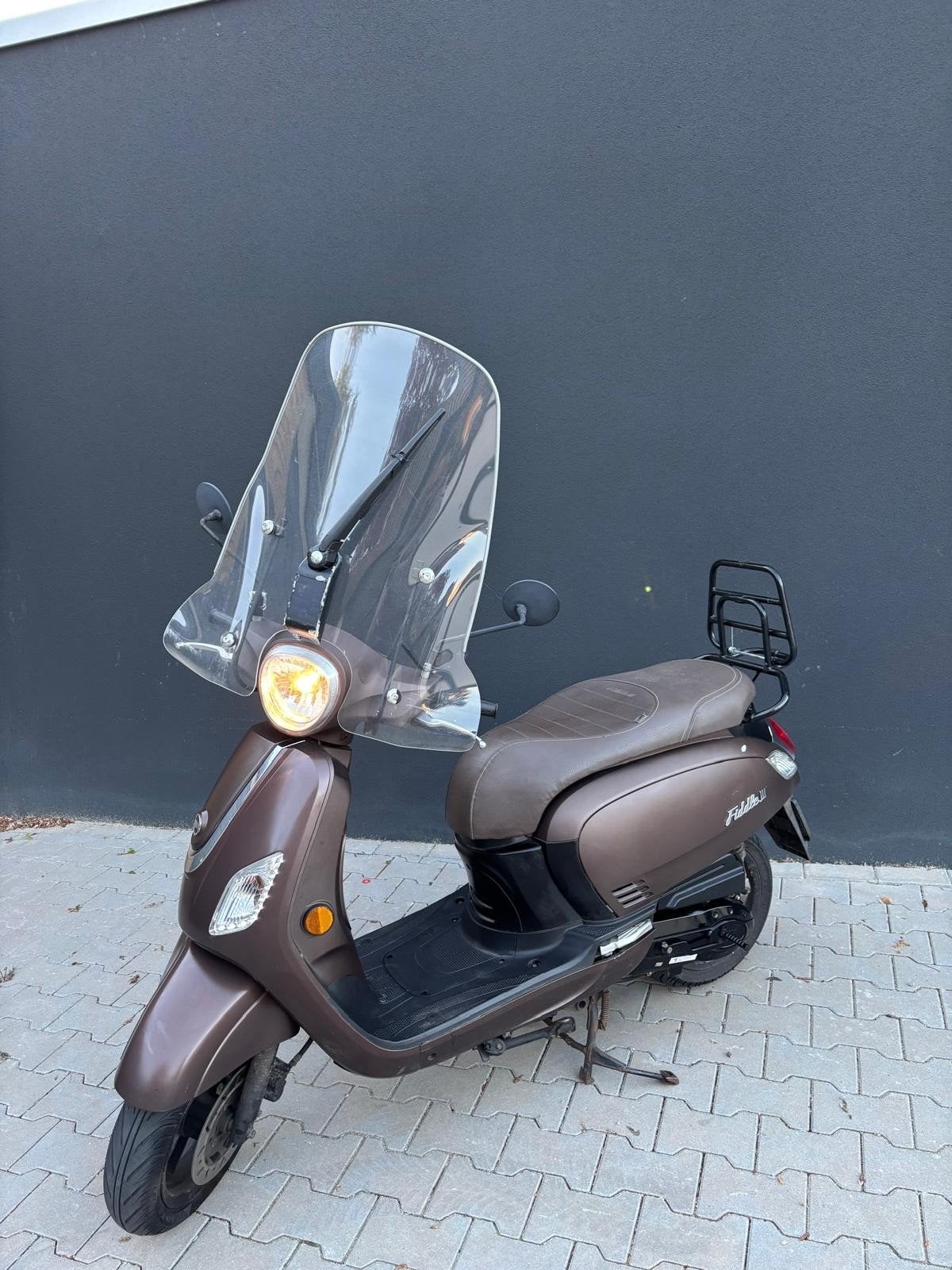 Sym Fiddle III Scooter - Bruin, Goed Onderhouden, Ophalen, Gebruikt, Maximaal 45 km/u, Benzine