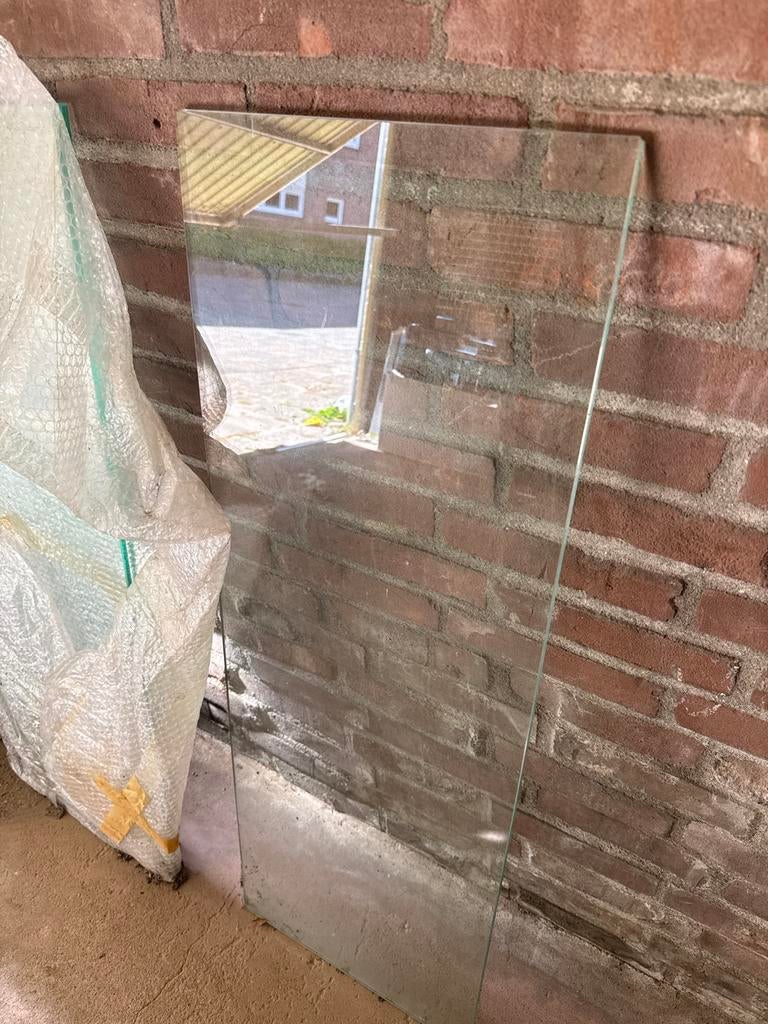 3 glasplaten 100x35, Gebruikt, Minder dan 80 cm, 80 tot 120 cm, Ophalen of Verzenden