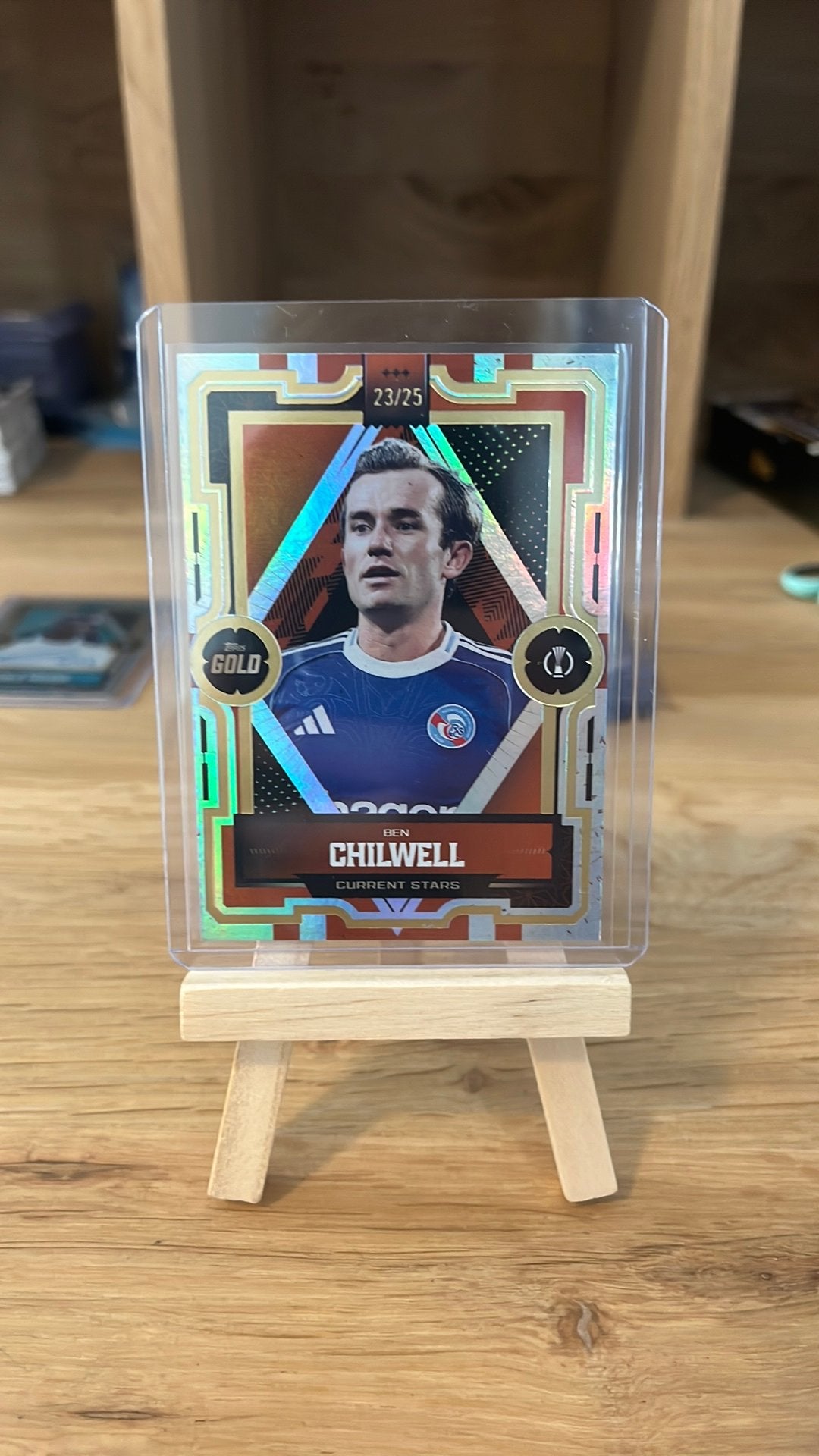 Ben Chilwell parallel 23/25, topps gold ucc 25/26, Ophalen of Verzenden, Zo goed als nieuw