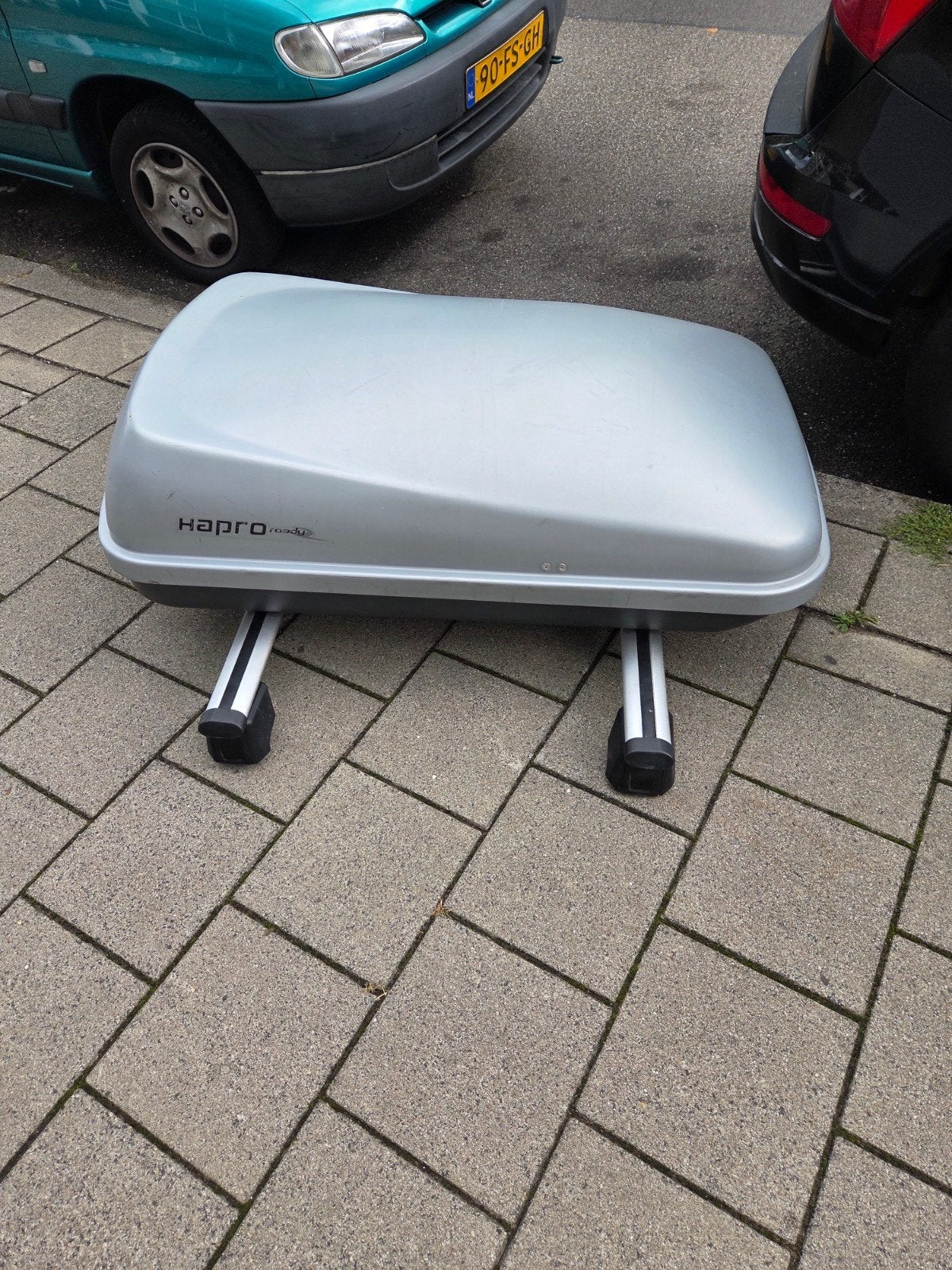 Hapro Traxer 6.6 Dakkoffer - Zilver, Auto diversen, Dakkoffers, Ophalen, Gebruikt