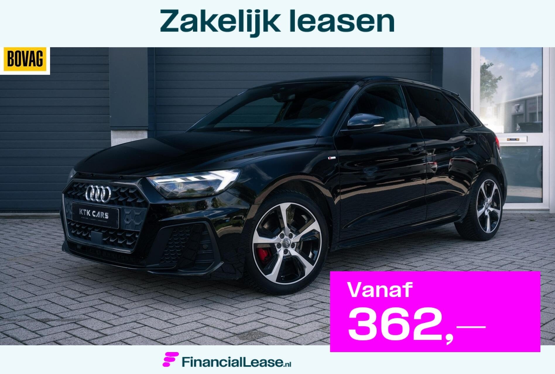 Audi A1 Sportback 30 TFSI S-Line MatrixLED|Line|CarPlay|Stoe, Euro 6, 116 pk, Zwart, Bedrijf
