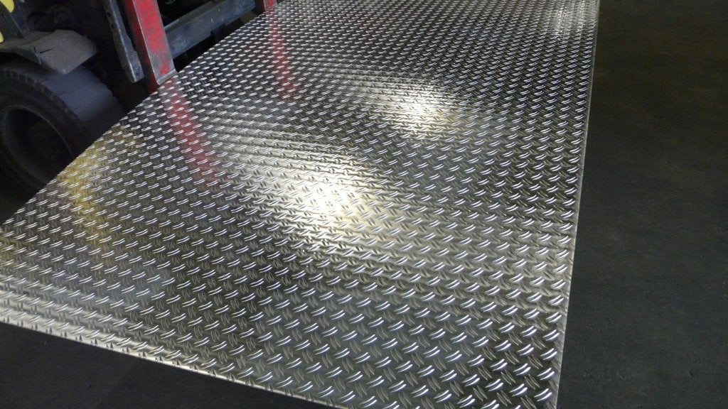 Aluminium traanplaat 2-traans 3000 x 1500 x 5/6,5, Ophalen, Nieuw