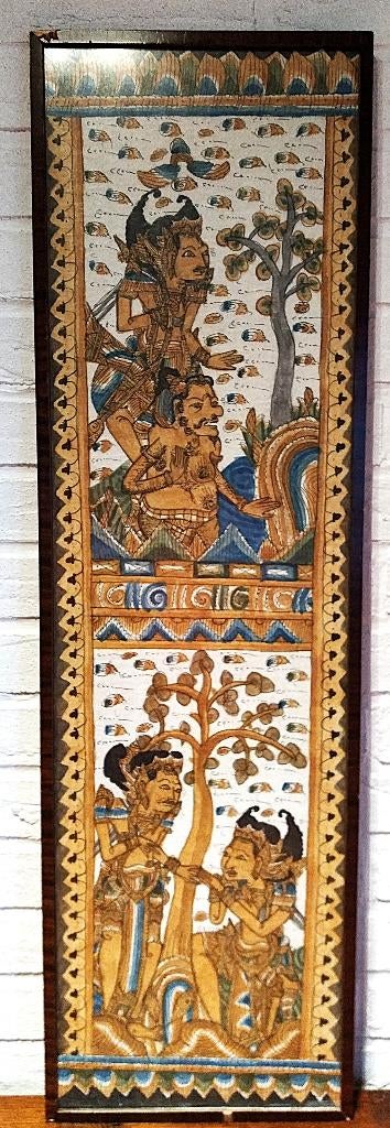 Authentieke kamasan, verticaal, Indonesië, Bali, i.z.g.st., Antiek en Kunst, Ophalen of Verzenden