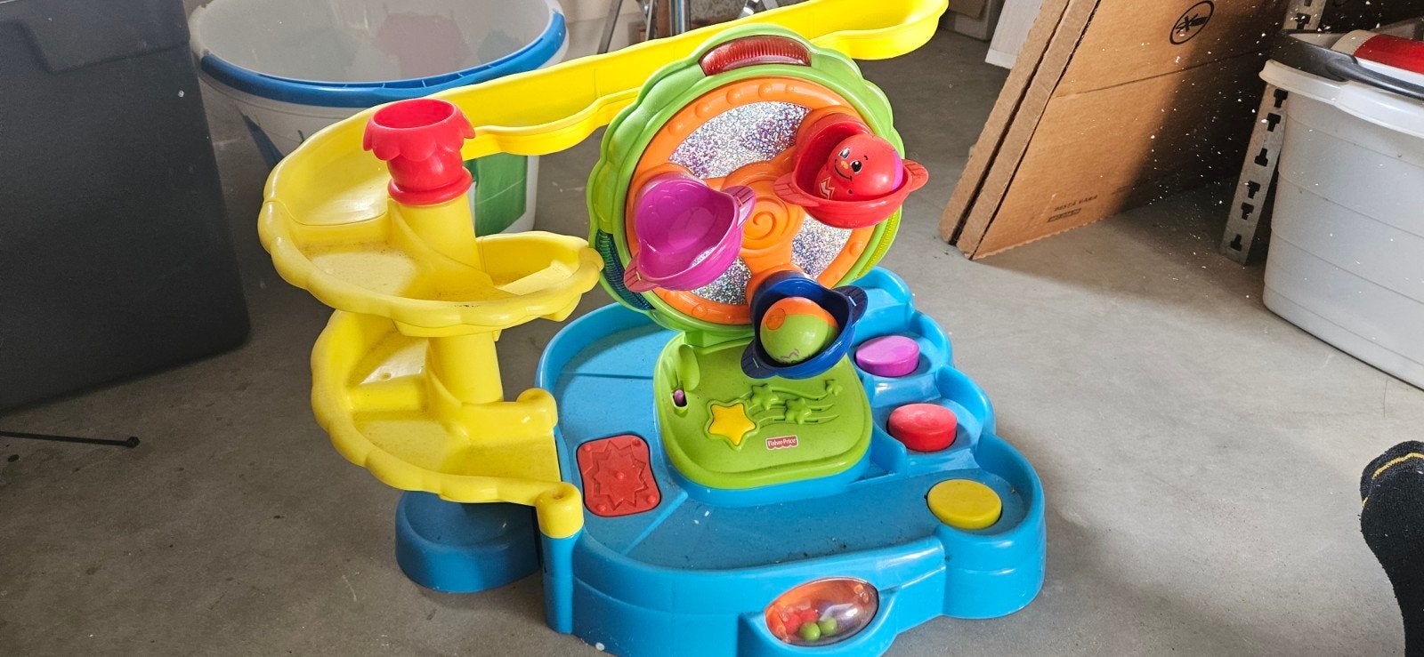 Fisher-Price Rollende Ballenbaan Speelset, Ophalen, Gebruikt, Speelset, Met geluid
