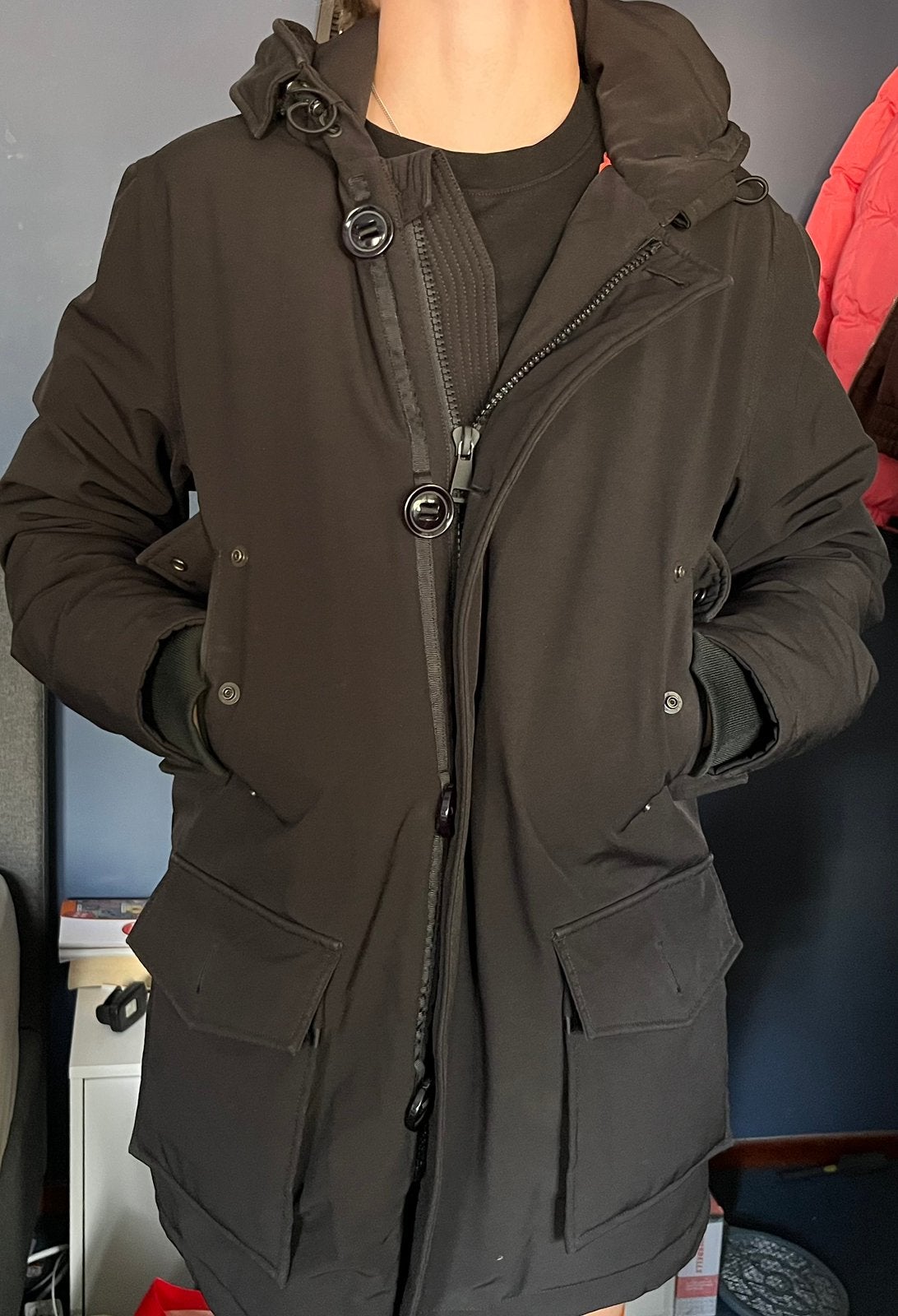 Air force Jas, Ophalen of Verzenden, Zo goed als nieuw, Maat 36 (S), Zwart