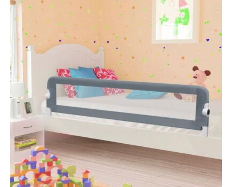 Bedhekje 180x40 cm grijs NIEUW inklapbaar bedhek kind, Ophalen of Verzenden, Nieuw, 160 tot 180 cm, Minder dan 70 cm
