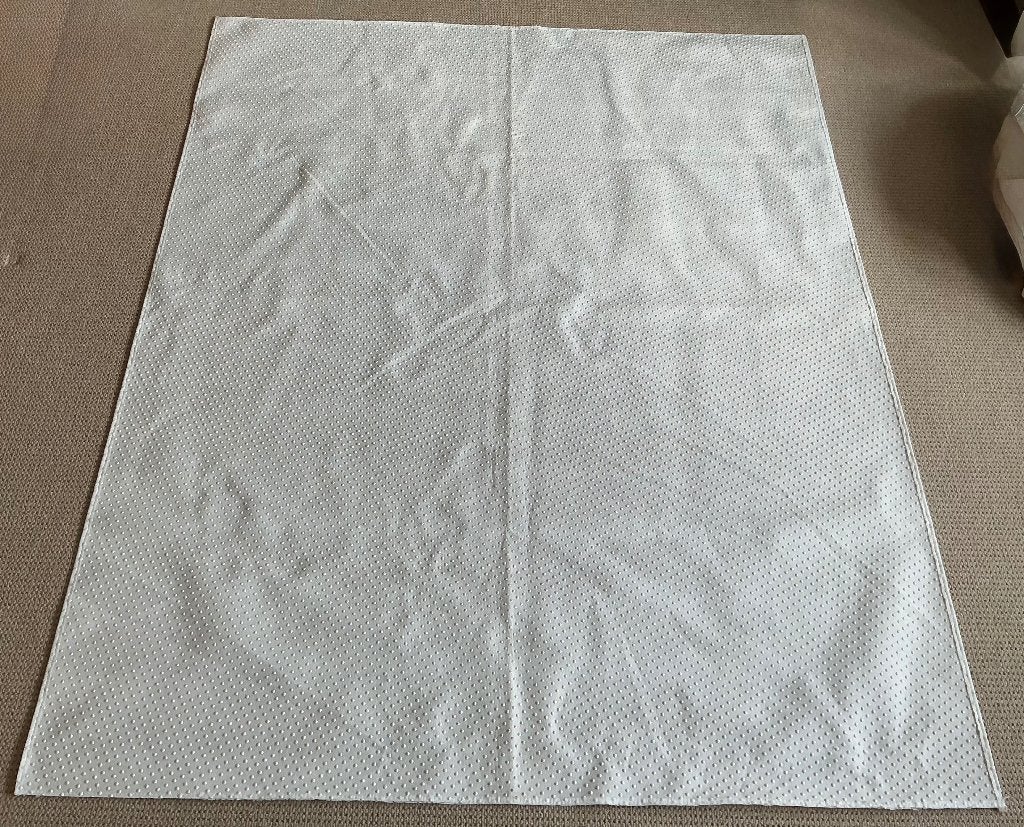 Anti slip matrasbeschermer met latex noppen 160 x 200, Gebruikt, Matrasbeschermer, Wit, Tweepersoons