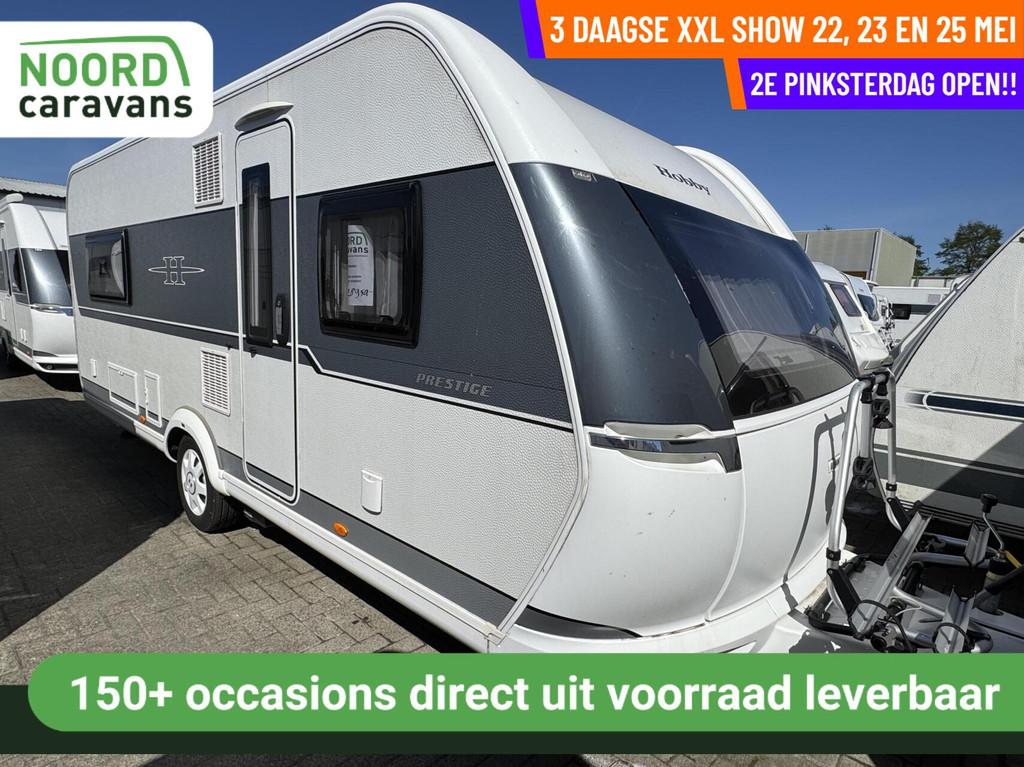 Hobby - 2DE PINKSTERDAG OPEN, RUIM 200 CARAVANS, Caravans en Kamperen, Caravans, Mover, Rondzit, Hobby, 7 tot 8 meter