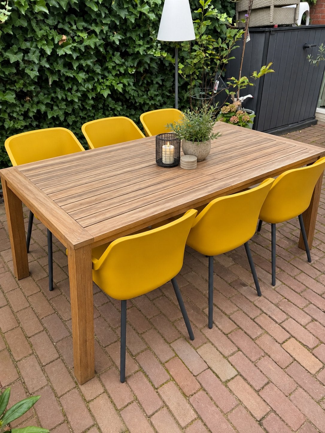 Hartman Sophie Element tuinstoelen okergeel (8 stuks), Tuin en Terras, Ophalen, Zo goed als nieuw, Kunststof