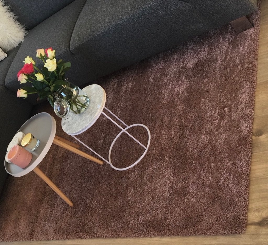 Vloerkleed oudroze IKEA Adum 133x195 cm, Ophalen, 100 tot 150 cm, Zo goed als nieuw, Roze