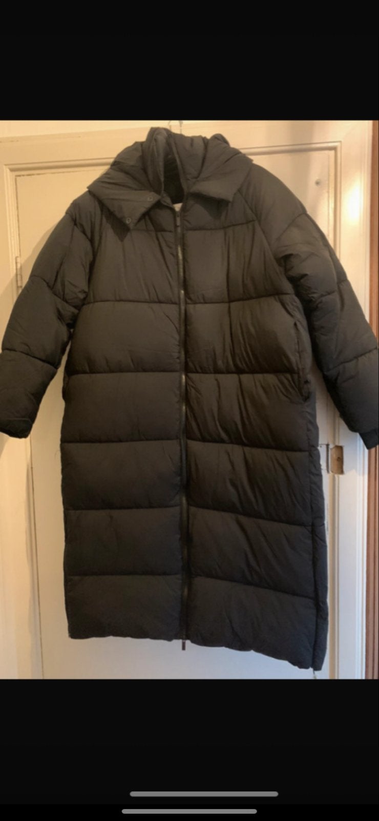 Zwarte lange puffer jas van Zara, maat XL (ook XXL), Ophalen of Verzenden, Nieuw, Maat 46/48 (XL) of groter, Zwart