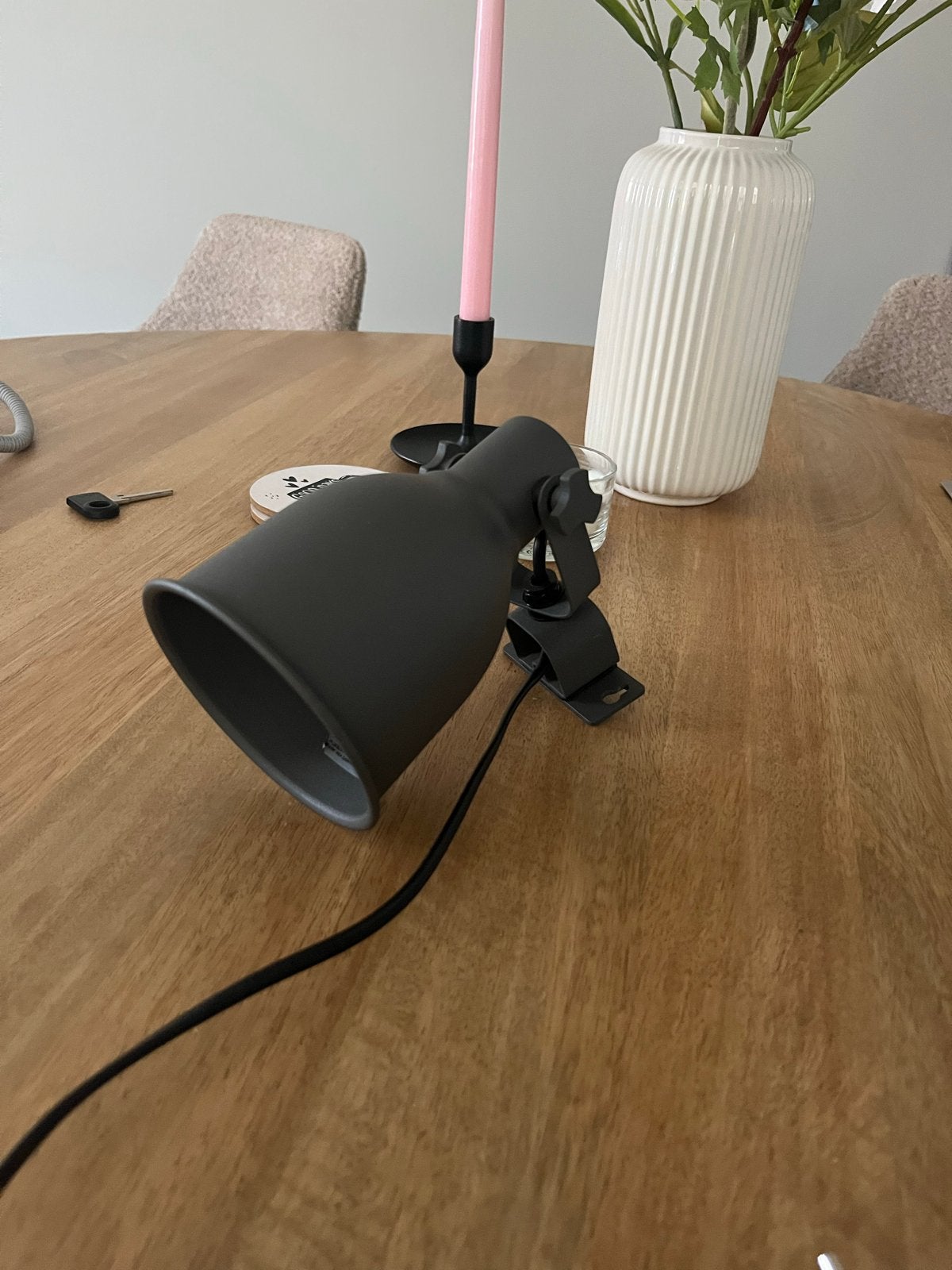 IKEA HEKTAR Wandspot/Wandlamp - Donkergrijs, Zo goed als nieuw, Wandspot, Metaal, Gerichte verlichting
